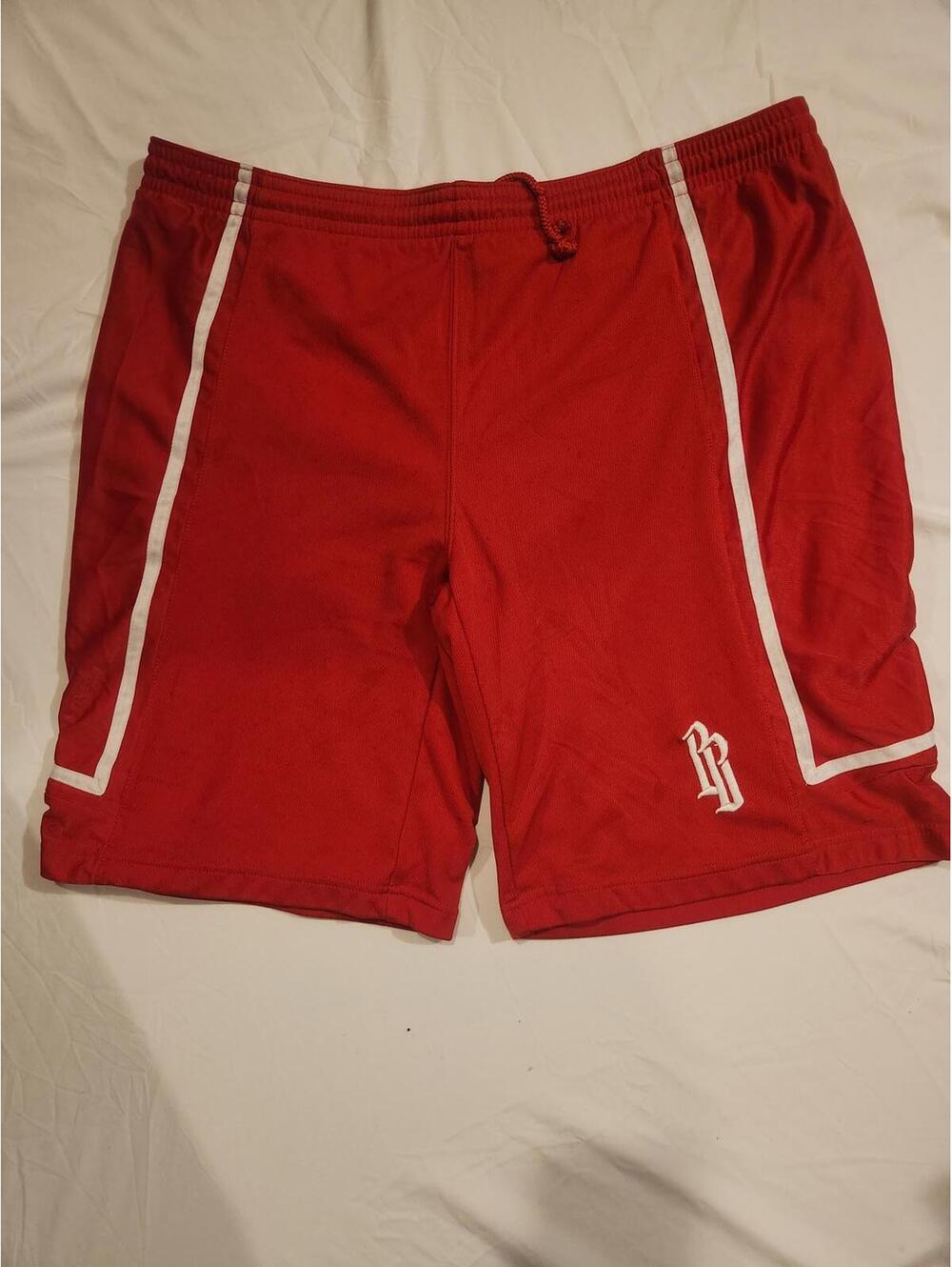 Big Ben Red Basketball Shorts. Mens Size Medium. 9 inch inseam